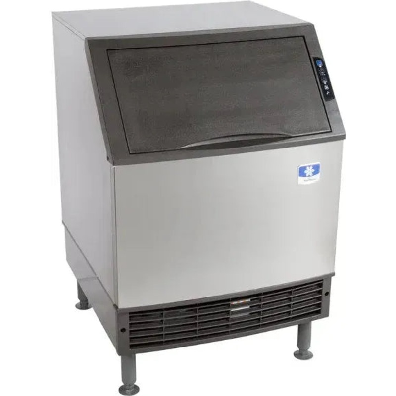 Manitowoc - 115V Volt Grounded Power Cord 26" Water Cooled Undercounter Half Dice Cube Ice Machine with 220 lbs Production Per 24 Hours - UYF0240W-161B