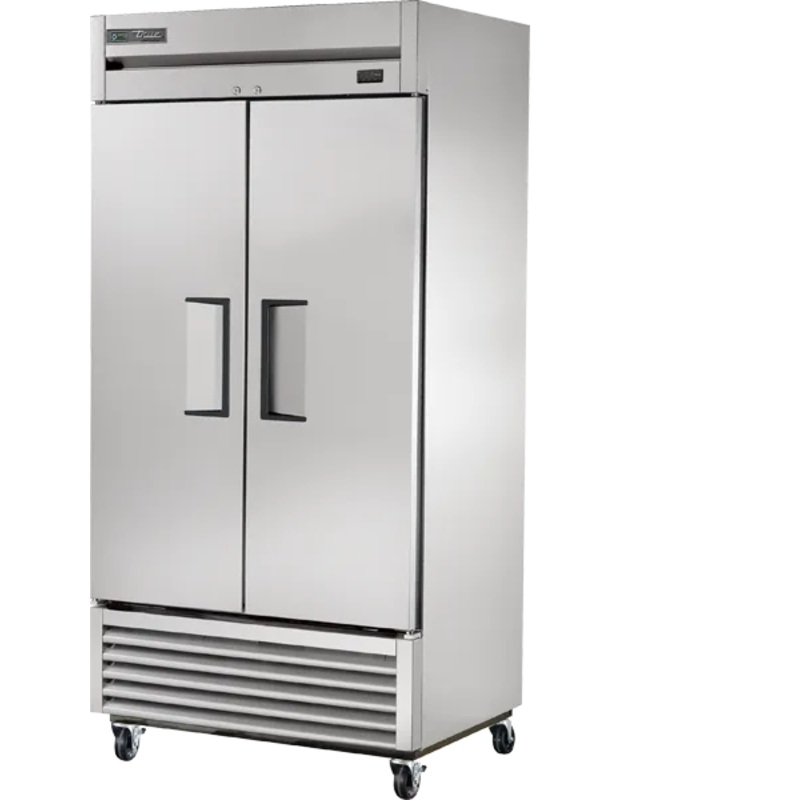 TRUE - 39" Stainless Steel Reach-In Double Solid Swing Door Refrigerator with Hydrocarbon Refrigerant - T-35-HC