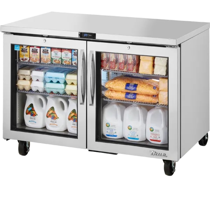 TRUE - 48" Two Glass Doors Refrigerator with Hydrocarbon Refrigerant~Spec Package 3 - TUC-48G-HC~SPEC3