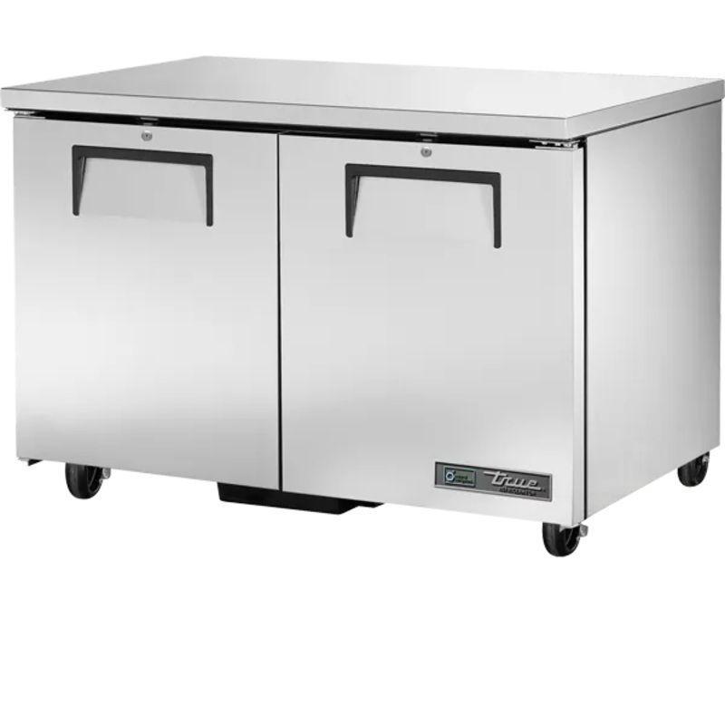 TRUE - 48" Undercounter Two Solid Door Refrigerator with Hydrocarbon Refrigerant - TUC-48-HC