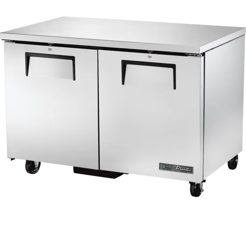 TRUE - 48" Undercounter Two Solid Doors Freezer with Hydrocarbon Refrigerant - TUC-48F-HC