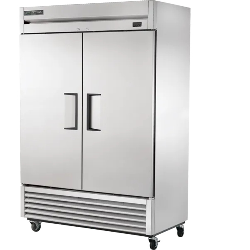 TRUE - 54" Stainless Steel Reach-In Double Solid Swing Door Freezer with Hydrocarbon Refrigerant - T-49F-HC