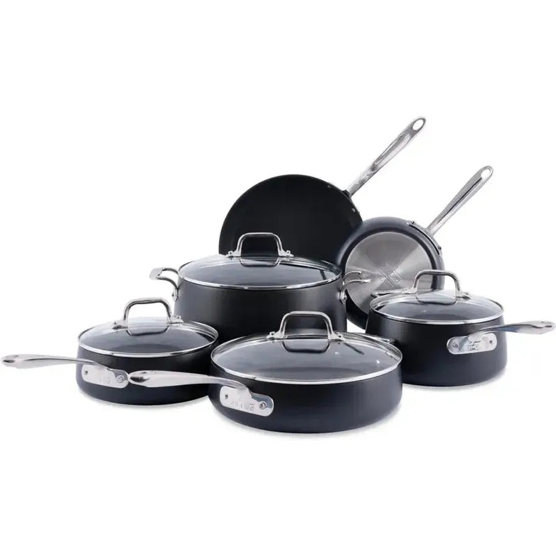 All-Clad - HA1 10 Pcs  Hard-Anodized Non-Stick Cookware - E113SC64