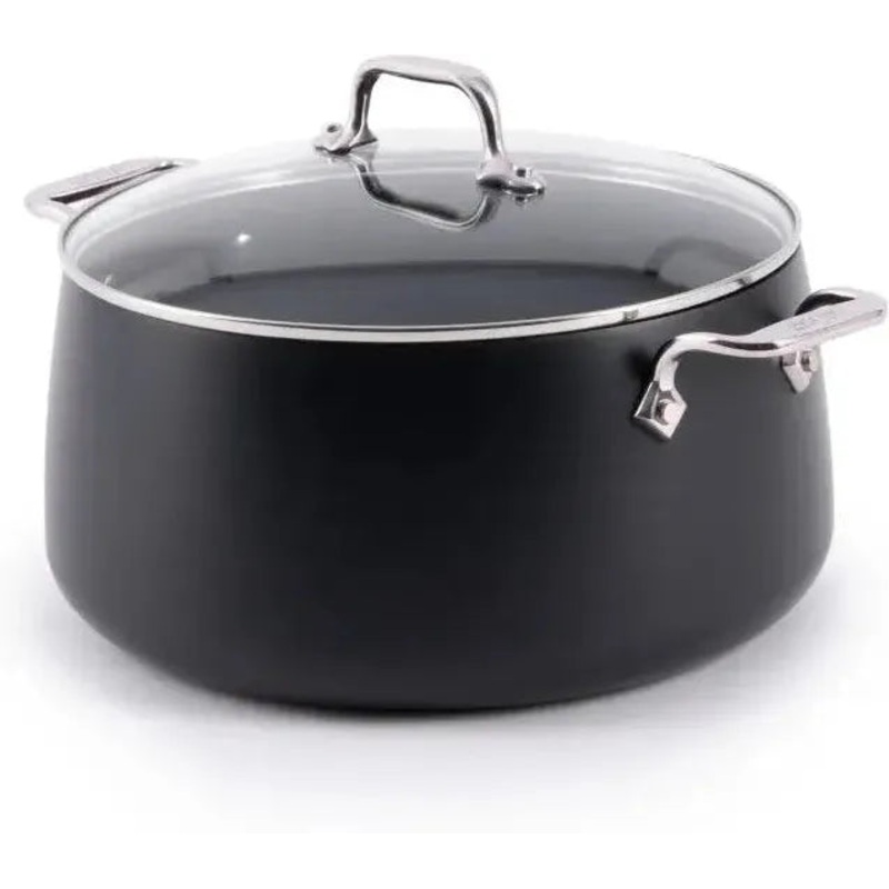All-Clad - HA1 8 Qt Hard-Anodized Non-Stick Stockpot with Lid - E1135264