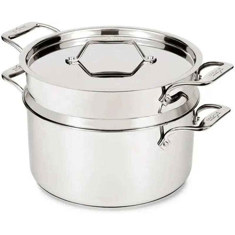 All-Clad - Simply Strain 8 Quart Stainless Steel Multipot with Insert - E743S264