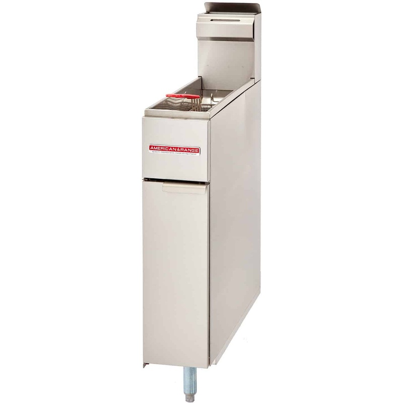 American Range - 25/25 lb Stainless Steel Gas Floor Fryer - AF25/25