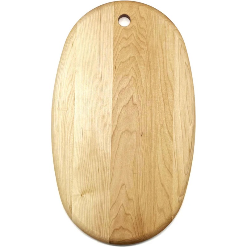 J.K. Adams - 14" x 8.5" Classic Maple Oval Serving Board - CMS-OVAL