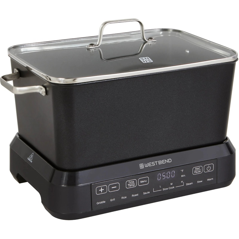 West Bend - 6 QT Black Versatility Cooker Plus - VCWB6QBK13