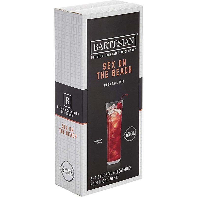 Bartesian - Sex on the Beach Cocktail Mixer Capsules, Pack of 6 - 55355