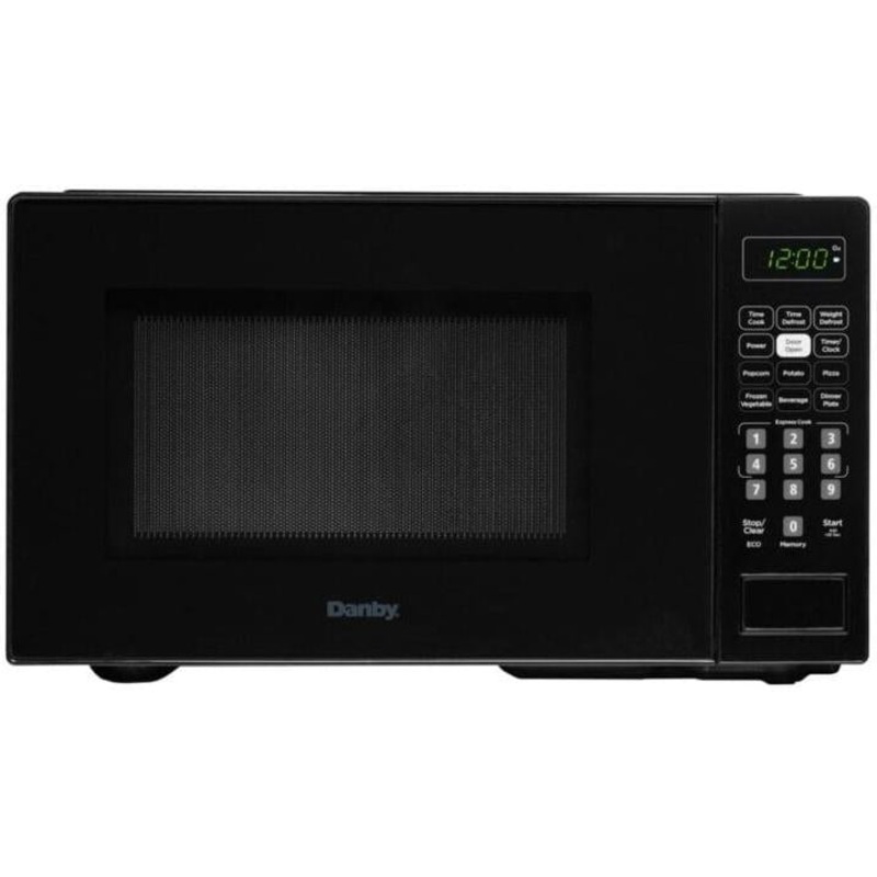 Danby - 0.7 cu.ft. Black Countertop Microwave - DBMW0721BBB