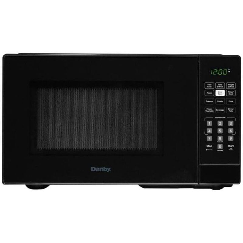 Danby - 0.9 cu.ft. Black Countertop Microwave - DBMW0921BBB