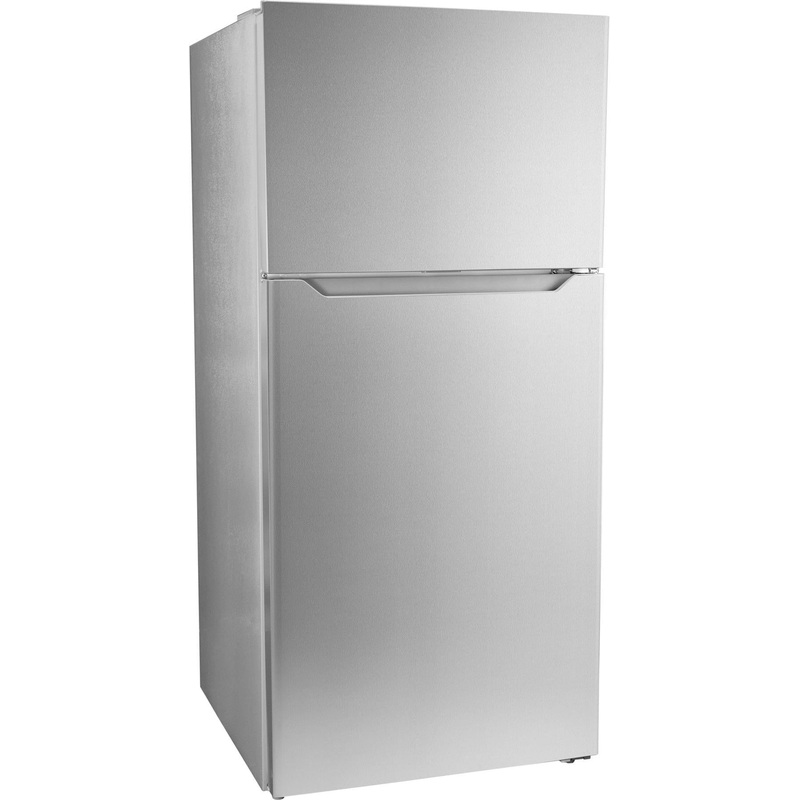 Danby - 14.2 cu.ft. Apartment Size Top Mount Fridge In Stainless Steel - DFF142E1SSDB
