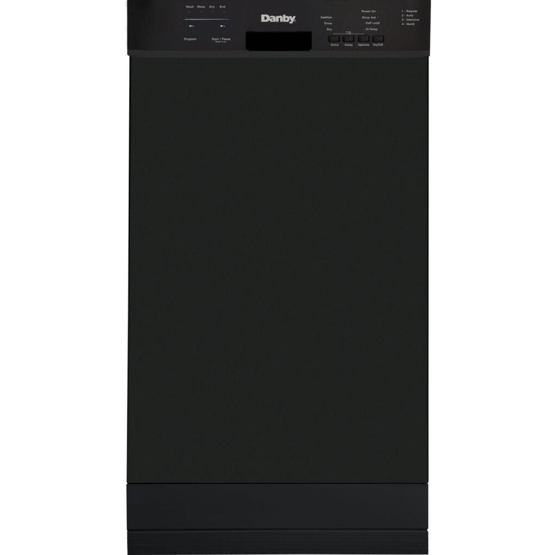 Danby - 18 Wide Built-In Dishwasher In Black - DDW18D1EB