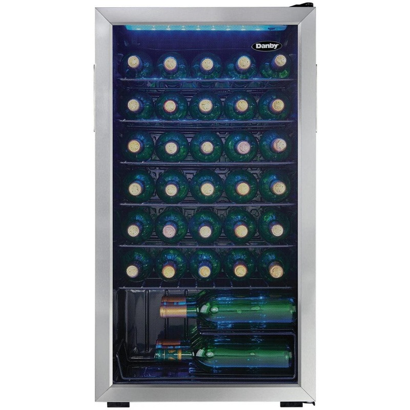 Danby - 36 Bottle Free-Standing Wine Cooler In Stainless Steel - DWC036A1BSSDB-6