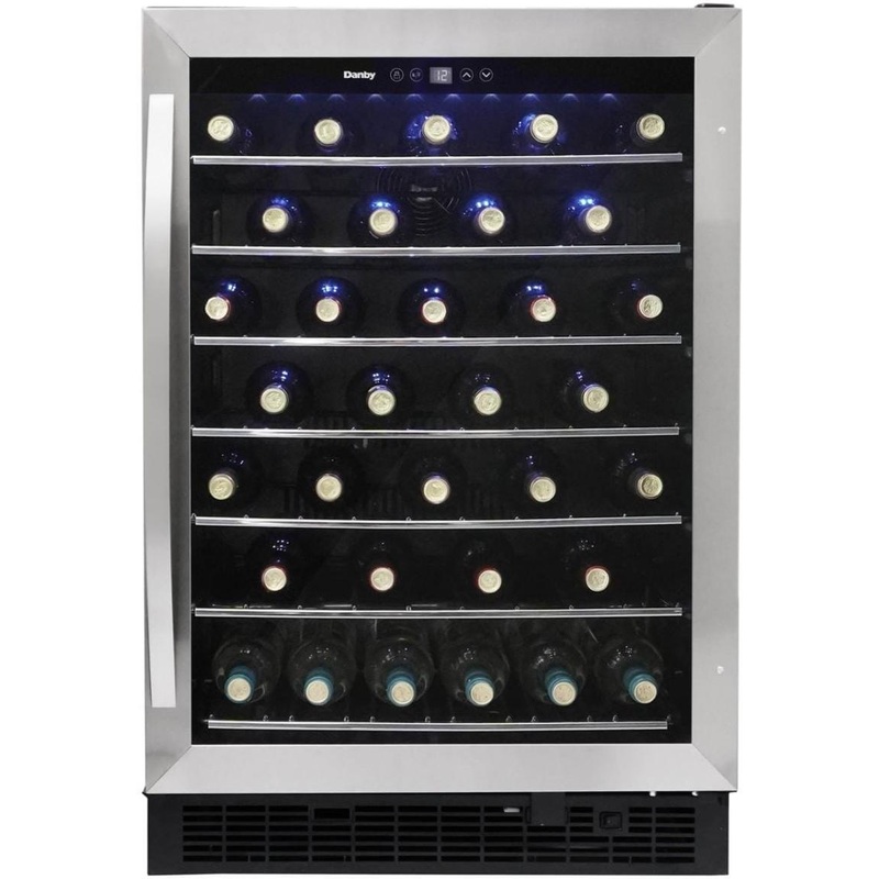 Danby - 60 Bottle Built-In Wine Cooler In Stainless Steel - DWC057A1BSS