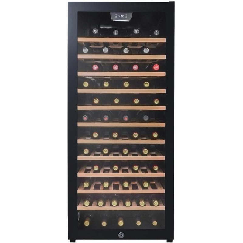 Danby - 94 Bottle Free-Standing Wine Cooler In Black - DWC94L1B
