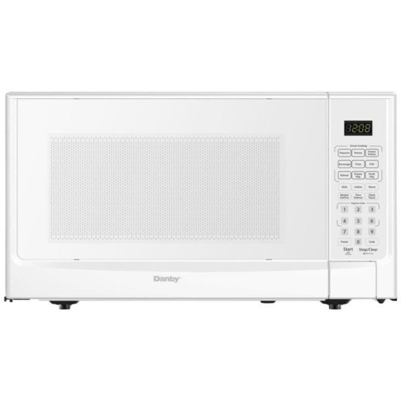Danby - Designer 1.4 cu. ft. Sensor (Cooking) White Microwave - DDMW01440WG1
