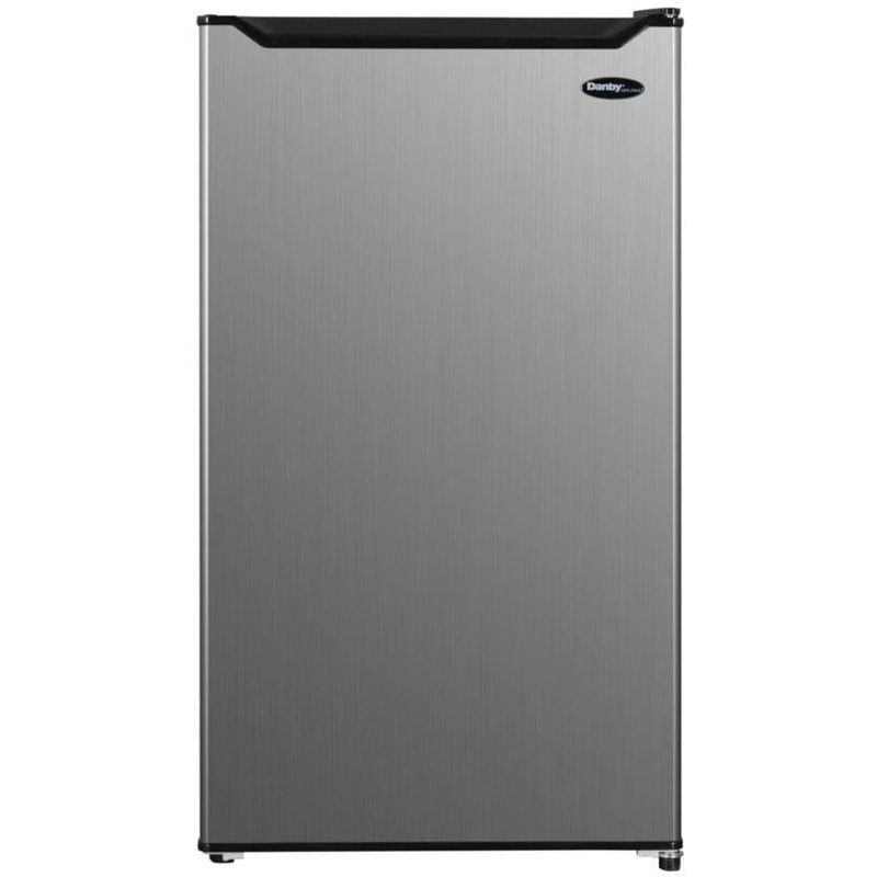 Danby - Diplomat 3.2 cu. ft. Stainless Steel Look Compact Refrigerator - DCR033B2SLM
