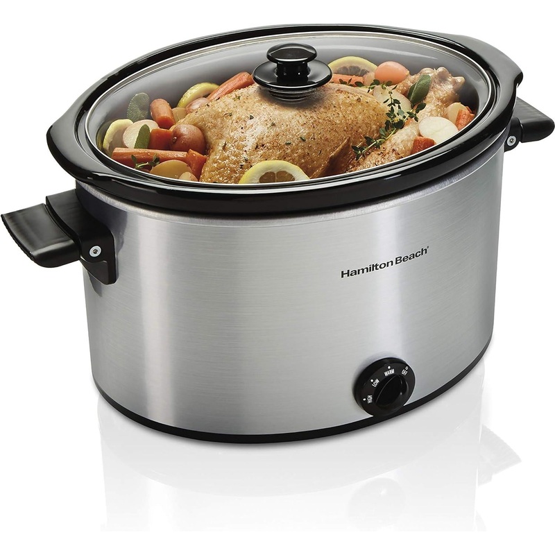 Hamilton Beach - 10 Quart Stainless Steel Slow Cooker - 33190F