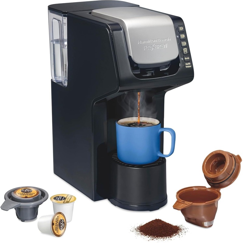 Hamilton Beach - 13.7" FlexBrew Single-Serve Coffee Maker with Removable Reservoir - 49901