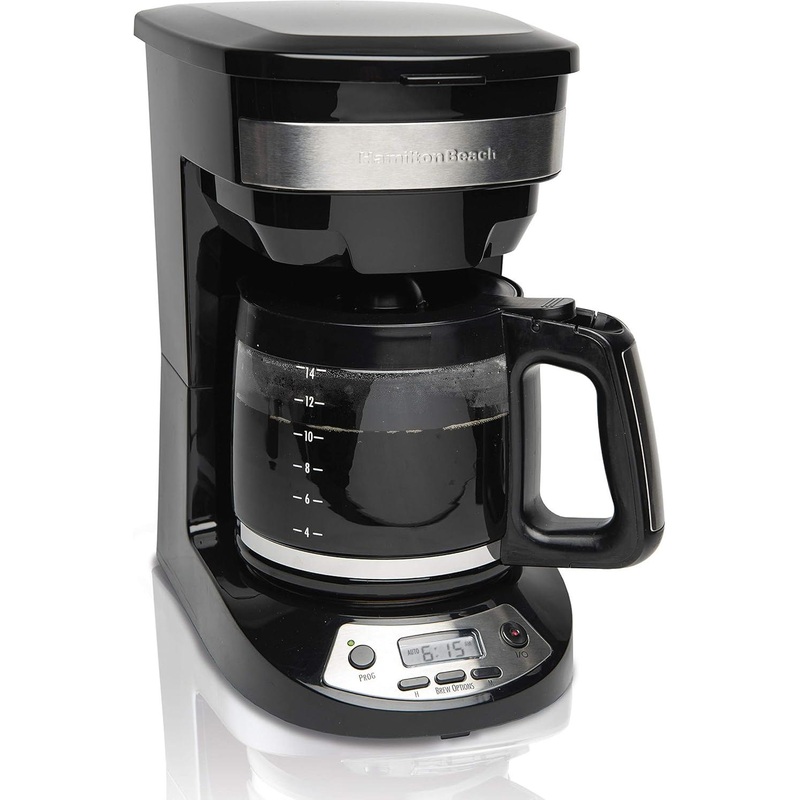 Hamilton Beach - 14" Black Programmable Coffee Maker - 46295CG