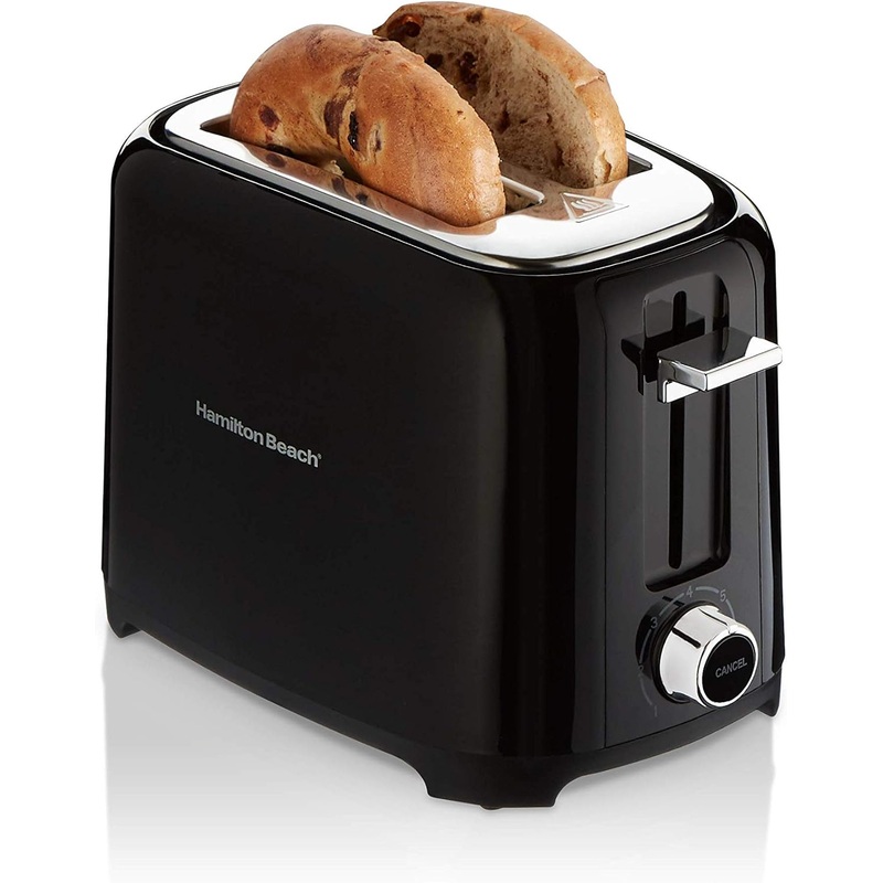 Hamilton Beach - 2-Slice Black Toaster with Extra-Wide Slots - 22217F