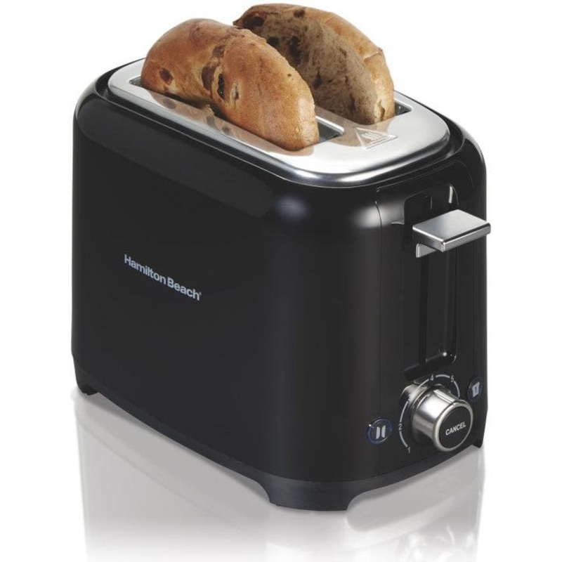Hamilton Beach - 2 Slice Black Toaster With Sure-Toast Technology - 22229C