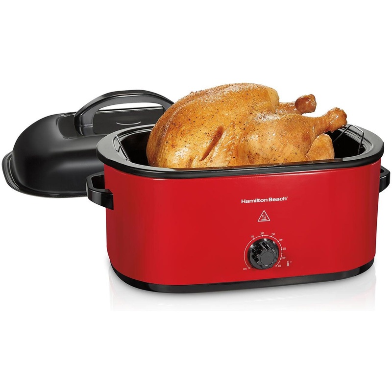 Hamilton Beach - 22 Quart Capacity Red Electric Roaster Oven - 32235