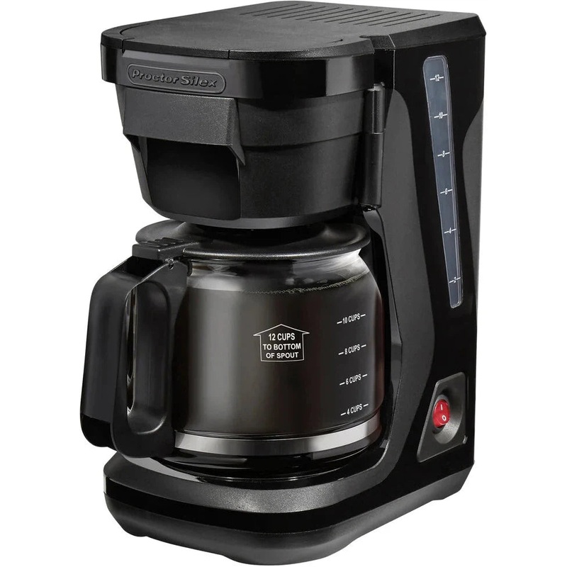 Proctor Silex Commercial - FrontFill Compact 12 Cup Black Coffee Maker - 43680PS
