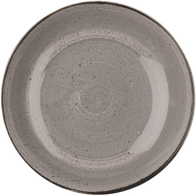Churchill - 12.2" Super Vitrified Stonecast Peppercorn Grey Large Coupe Bowl, Pack of 6 - SPGSPLC21