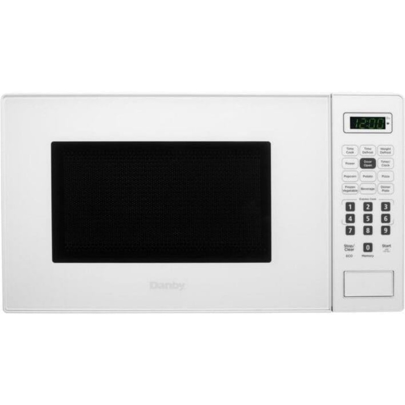 Danby - 0.7 cu.ft. White Countertop Microwave - DBMW0721BWW