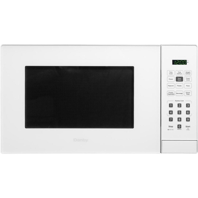 Danby - 0.9 cu.ft. White Countertop Microwave - DBMW0921BWW