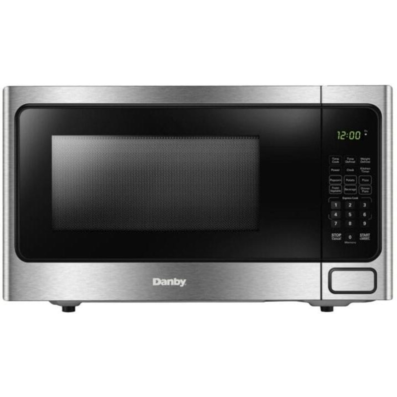 Danby - Designer 1.1 cu. ft. Stainless Steel Countertop Microwave - DDMW1126BBS