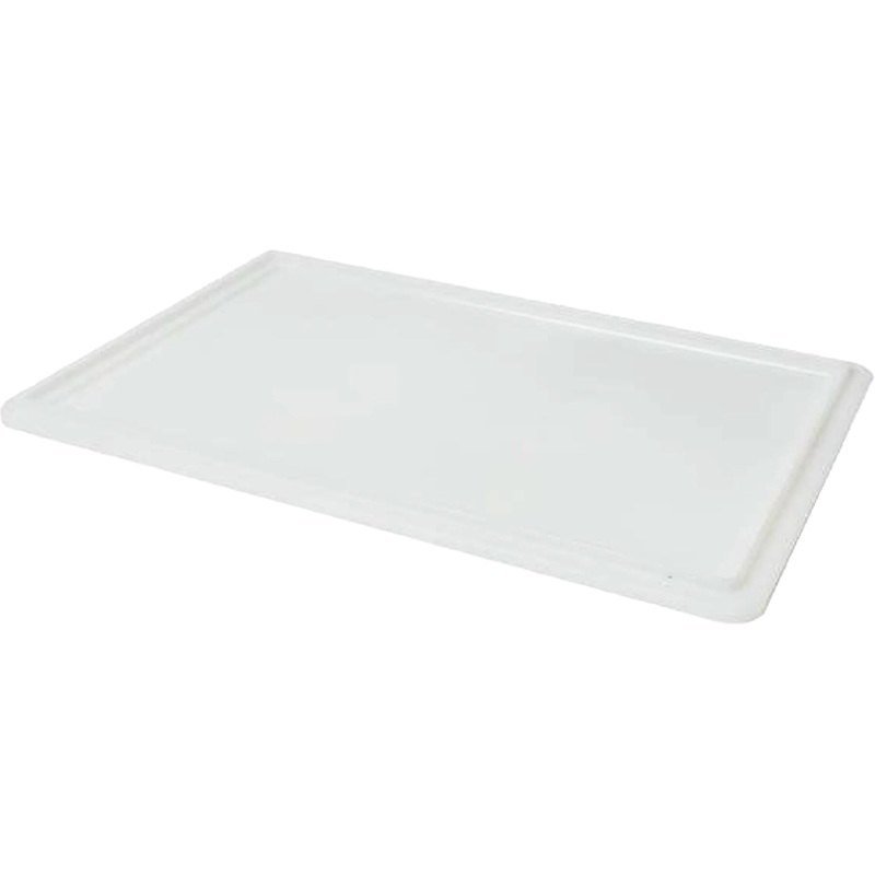 Omcan - 23.6 x 15.7 White Polypropylene Lid for Pasta Tray, Pack of 8 - 81134