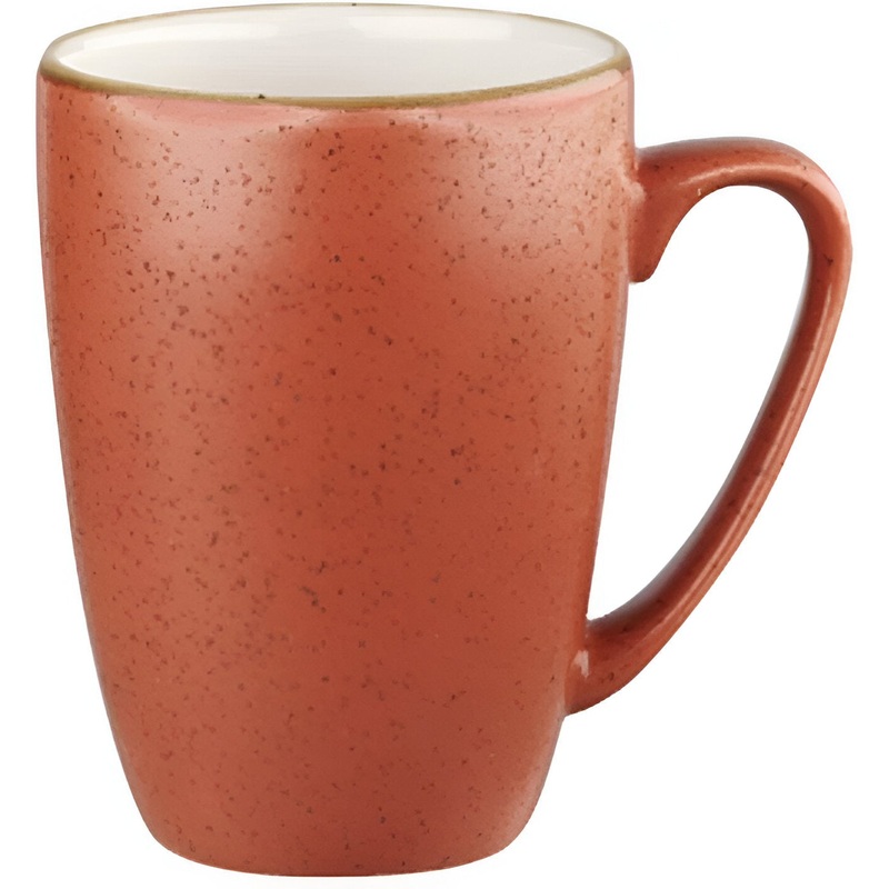 Churchill - 3.1" Super Vitrified Stonecast Spiced Orange Mug, Pack of 12 - SSOSVM121