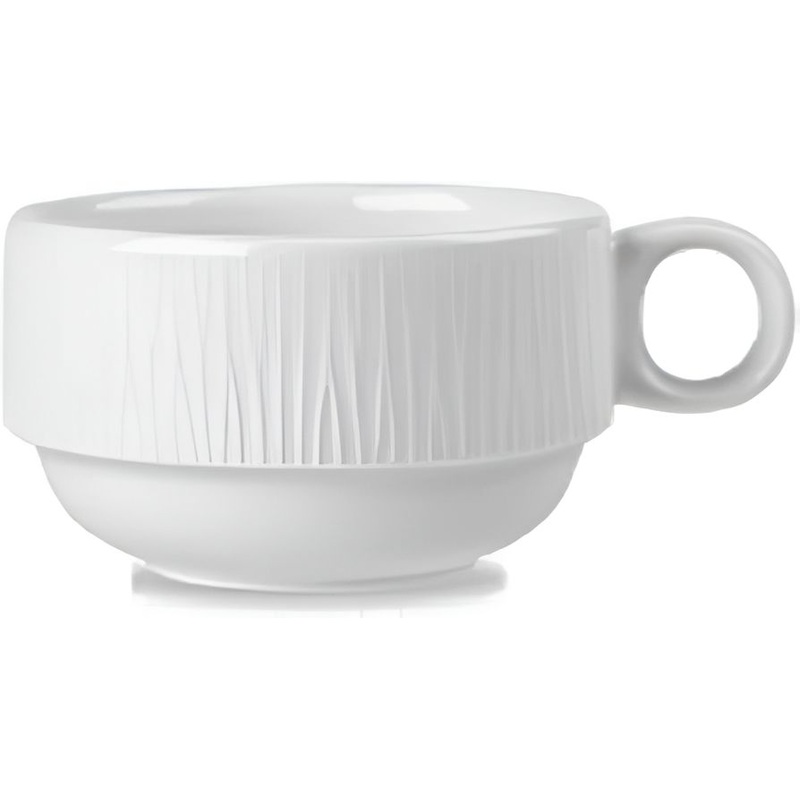 Churchill - 3.5" Super Vitrified Bamboo Stacking Cup, Pack of 12 - WHBALC201