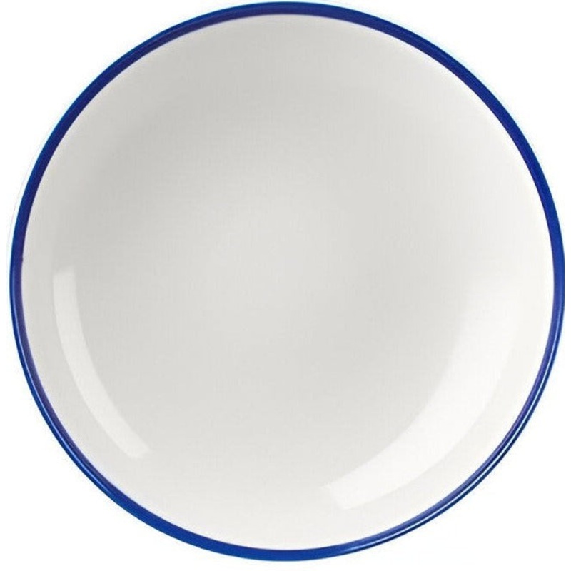 Churchill - 7.25" Super Vitrified Retro Blue Small Coupe Bowl, Pack of 12 - WHBBEVB71