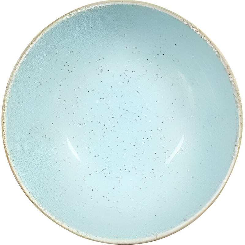 Churchill - 7.25" Super Vitrified Stonecast Duck Egg Blue Bowl, Pack of 6 - SDESNDBL1