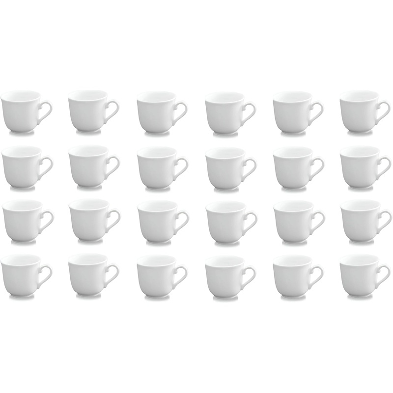 Churchill - 7 Oz Super Vitrified White Holloware Sandringham Elegant Cup, Pack of 24 - WHCSE1