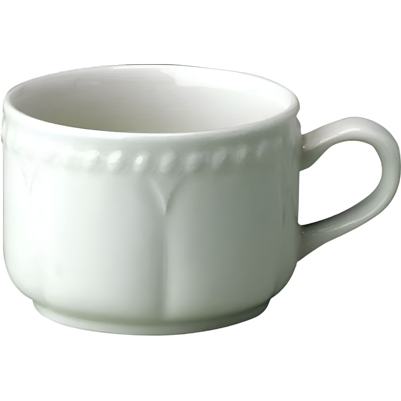 Churchill - Buckingham 7.5 Oz Super Vitrified Stacking Tea Cup, Pack of 24 - WBC1