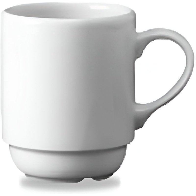 Churchill - Holloware 2.9" Super Vitrified White Maple Teacup, Pack of 24 - WHCOL1