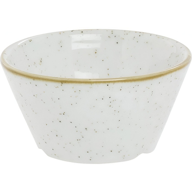Churchill - Stonecast 3.1" Super Vitrified Barley White Sauce Dish, Pack of 12 - SWHSSD3