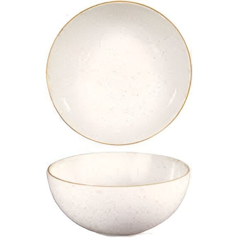 Churchill - Stonecast 7.25" Super Vitrified Barley White Bowl, Pack of 6 - SWHSNDBL1