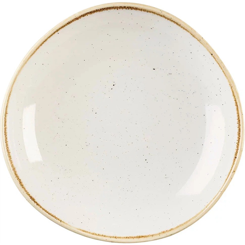 Churchill - Stonecast 9.9" Super Vitrified Barley White Bowl, Pack of 12 - SWHSOGB11