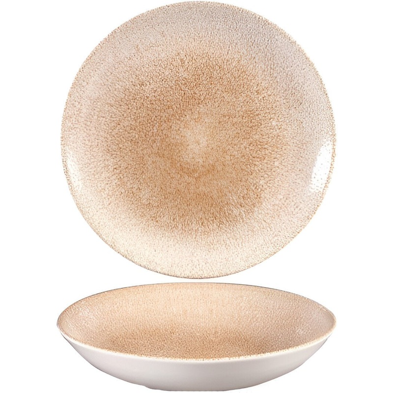 Churchill - Super Vitrified 7.25" Studio Prints Raku Garnet Orange Small Coupe Bowl, Pack of 12 - RKGOEVB71