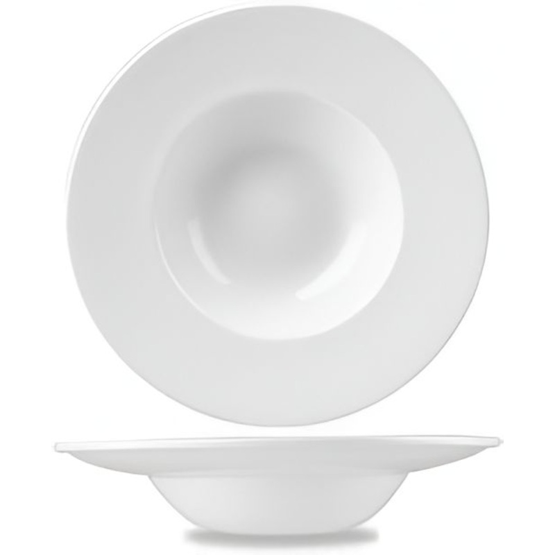 Churchill - Super Vitrified 9.5" Profile Wide Rim Bowl, Pack of 12 - WHVWBM1