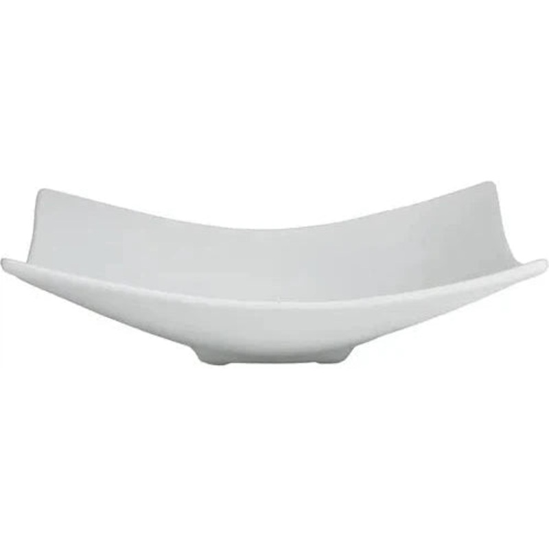 Bugambilia - Classic 1.2 Oz XX-Small Square White Plate With Elegantly Textured - FS000WW