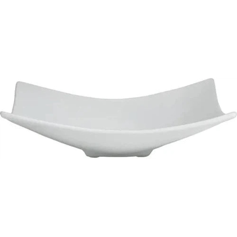 Bugambilia - Classic 2.7 Oz XX-Small Square White Plate With Elegantly Textured - FS001WW
