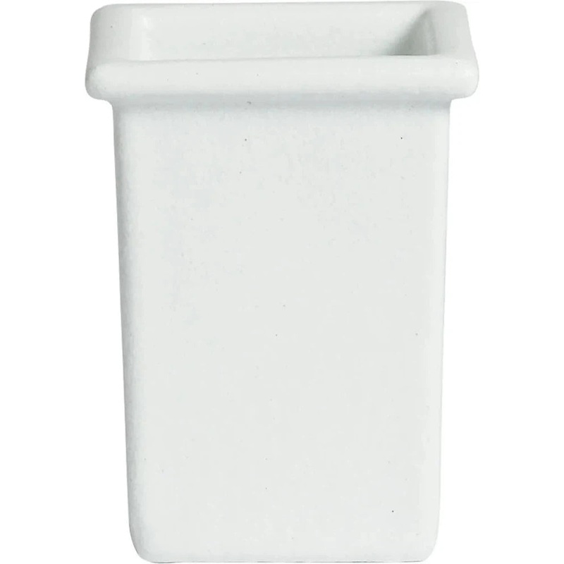 Bugambilia - Classic 38.04 Oz White Square Salad Bar Bowl With Elegantly Textured - IS022WW
