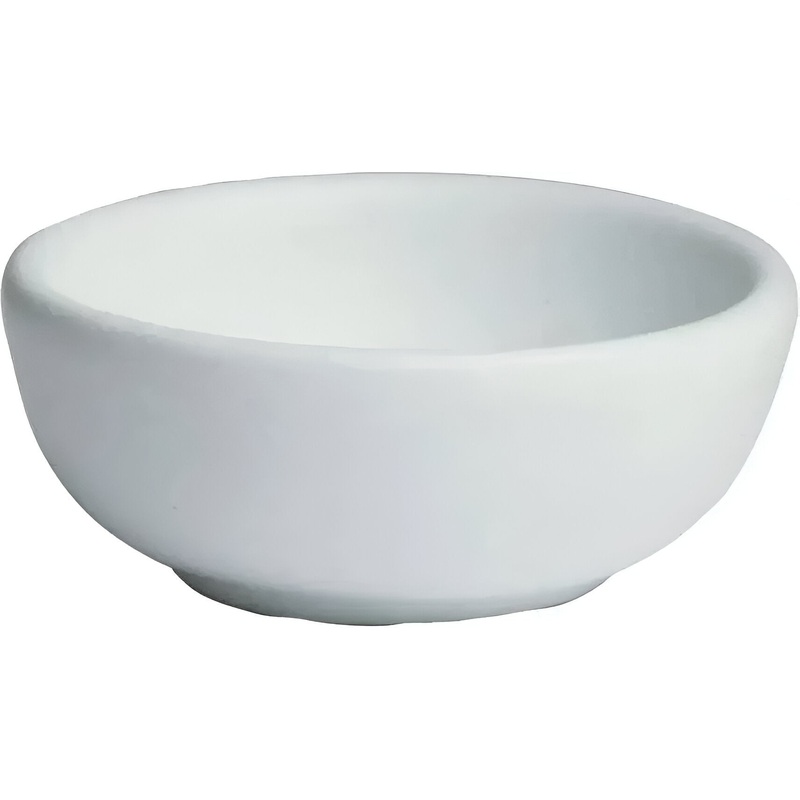 Bugambilia - Classic 5.07 Oz X-Small White Round Rice Bowl With Elegantly Textured - MAK03WW
